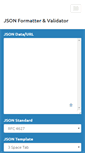 Mobile Screenshot of jsonformatter.curiousconcept.com