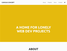 Tablet Screenshot of curiousconcept.com